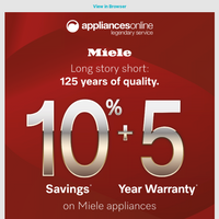 Appliances Online email thumbnail