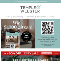 Temple & Webster email thumbnail