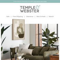 Temple & Webster email thumbnail