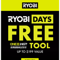 RYOBI Tools email thumbnail