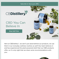 The CBDistillery email thumbnail