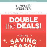 Temple & Webster email thumbnail