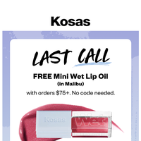 Kosas email thumbnail