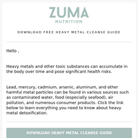 Zuma Nutrition email thumbnail