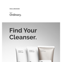 The Ordinary email thumbnail