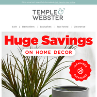 Temple & Webster email thumbnail