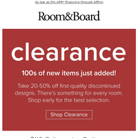 Room & Board email thumbnail