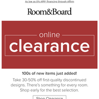 Room & Board email thumbnail