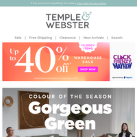 Temple & Webster email thumbnail