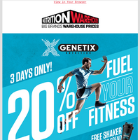 Nutrition Warehouse email thumbnail