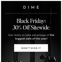 DIME Beauty email thumbnail