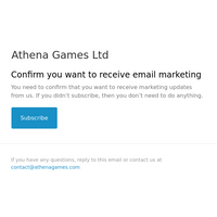 Athena Games email thumbnail