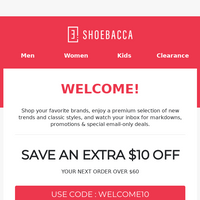 SHOEBACCA email thumbnail