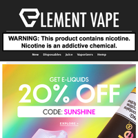 Element Vape email thumbnail