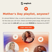 Songfinch email thumbnail