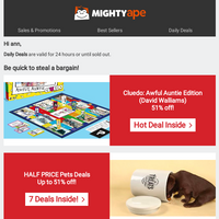 Mighty Ape email thumbnail