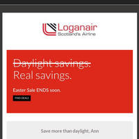 Loganair email thumbnail