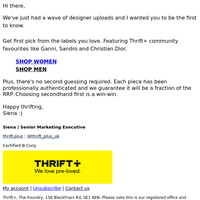 Thrift+ email thumbnail