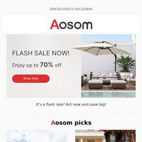 Aosom UK email thumbnail