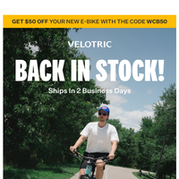 Velotric email thumbnail