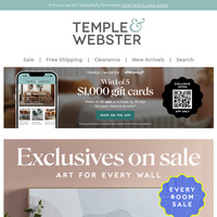 Temple & Webster email thumbnail