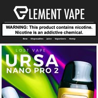 Element Vape email thumbnail