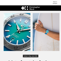 Christopher Ward UK email thumbnail