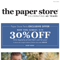 The Paper Store email thumbnail