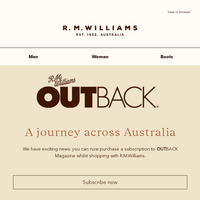 R.M.Williams Australia email thumbnail