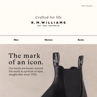 R.M.Williams Australia email thumbnail