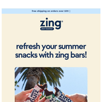 Zing Bars email thumbnail