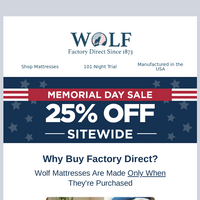 Wolf Mattress email thumbnail