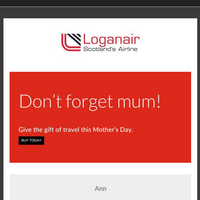 Loganair email thumbnail