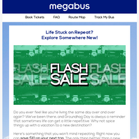 Megabus email thumbnail