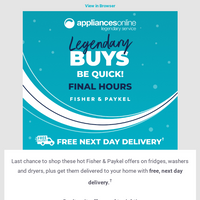 Appliances Online email thumbnail