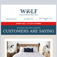 Wolf Mattress email thumbnail