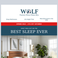 Wolf Mattress email thumbnail