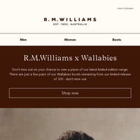 R.M.Williams Australia email thumbnail