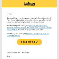 Nuts.com email thumbnail