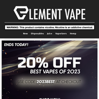 Element Vape email thumbnail