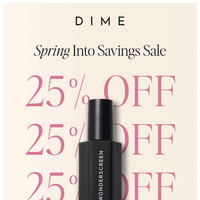 DIME Beauty email thumbnail