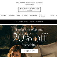 The White Company UK email thumbnail