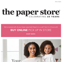 The Paper Store email thumbnail