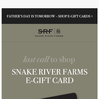 Snake River Farms email thumbnail