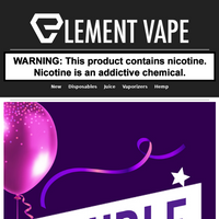 Element Vape email thumbnail