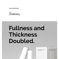 The Ordinary email thumbnail