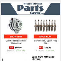 Parts Geek email thumbnail