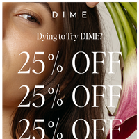 DIME Beauty email thumbnail