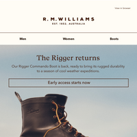 R.M.Williams Australia email thumbnail