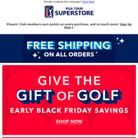 PGA TOUR Superstore email thumbnail